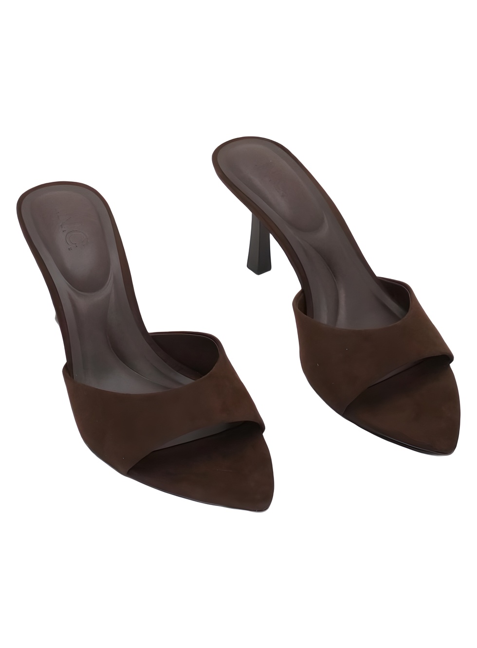 I.N.C. International Concepts Basaaria Pointed Toe Mules Dark Roast Size 7M